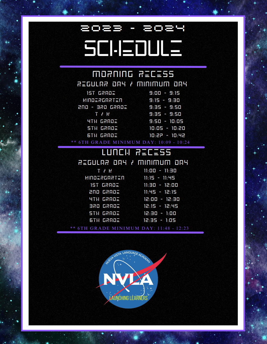 Bell Schedule